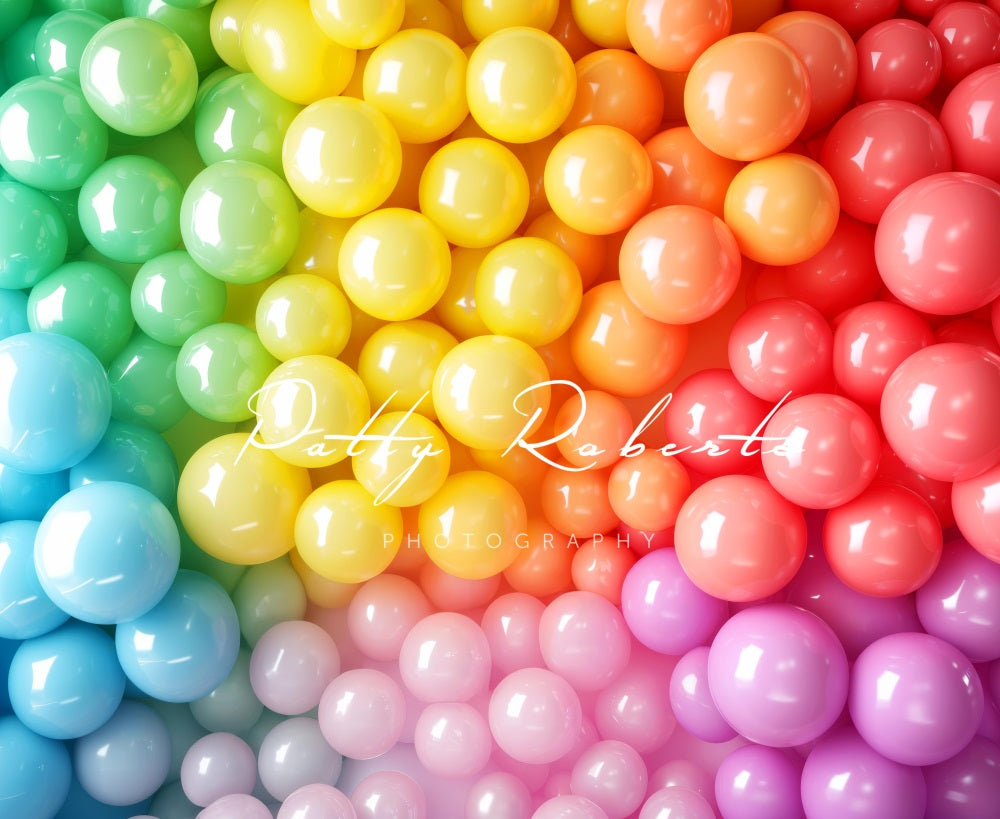 Kate Rainbow Balloon Wall Backdrop Designed by Patty Robert