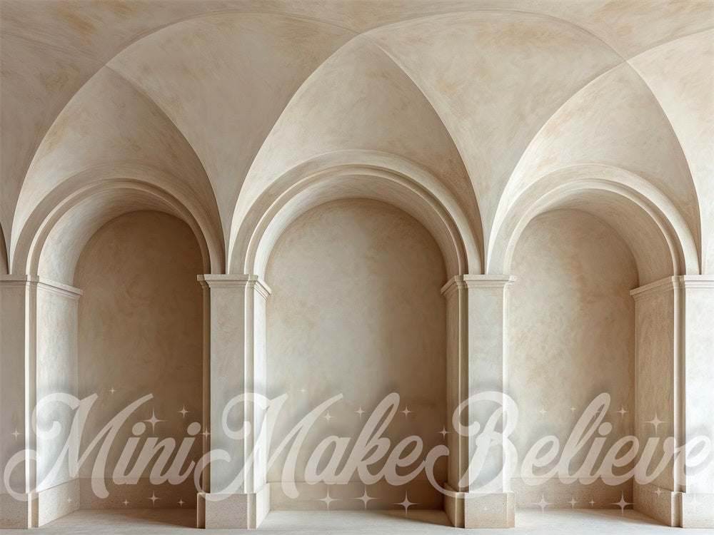 Beige Fancy Arch Wall Backdrop progettato da Mini MakeBelieve