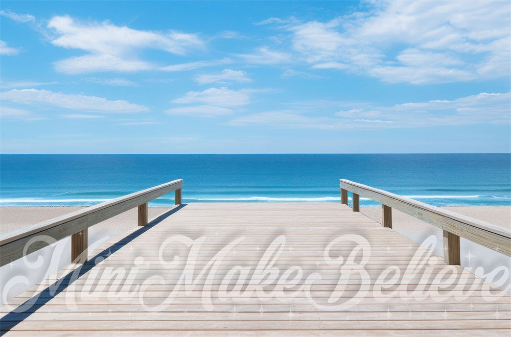 Sfondo per passerella estiva al mare progettato da Mini MakeBelieve