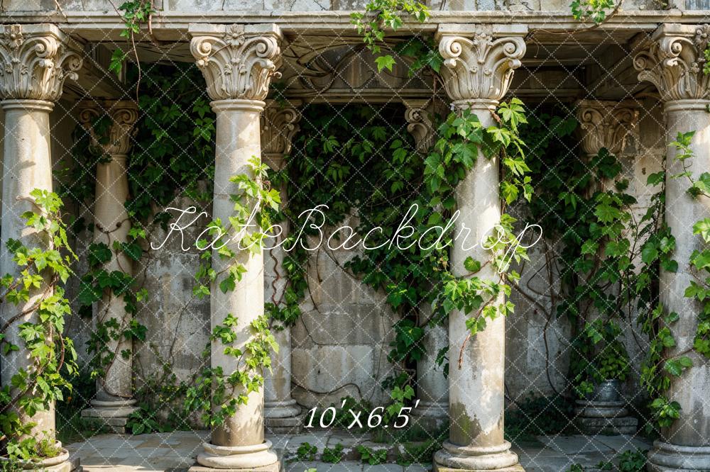 Kate Ancient Columns and Ivy Vines Garden  Backdrop Designed by Emetselch