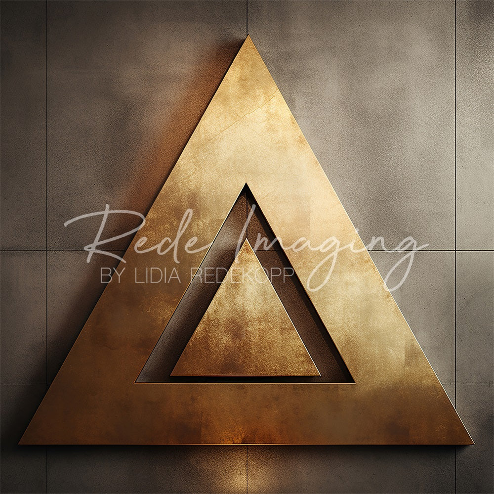 Kate Cool Urban Dark Golden Triangle Wall Backdrop Designed by Lidia Redekopp