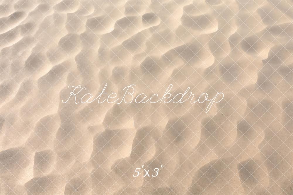 Sfondo da pavimento per spiaggia in sabbia morbida beige progettato da Kate Image