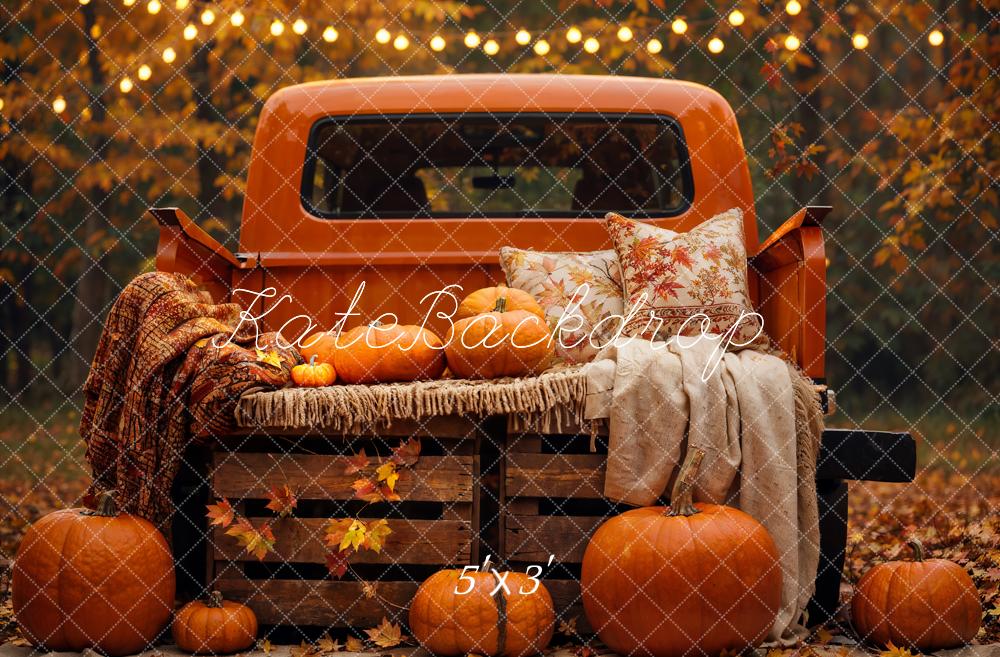 Autumn Pumpkin Store -Wrinkle Free Fabric- Photography orders Backdrop