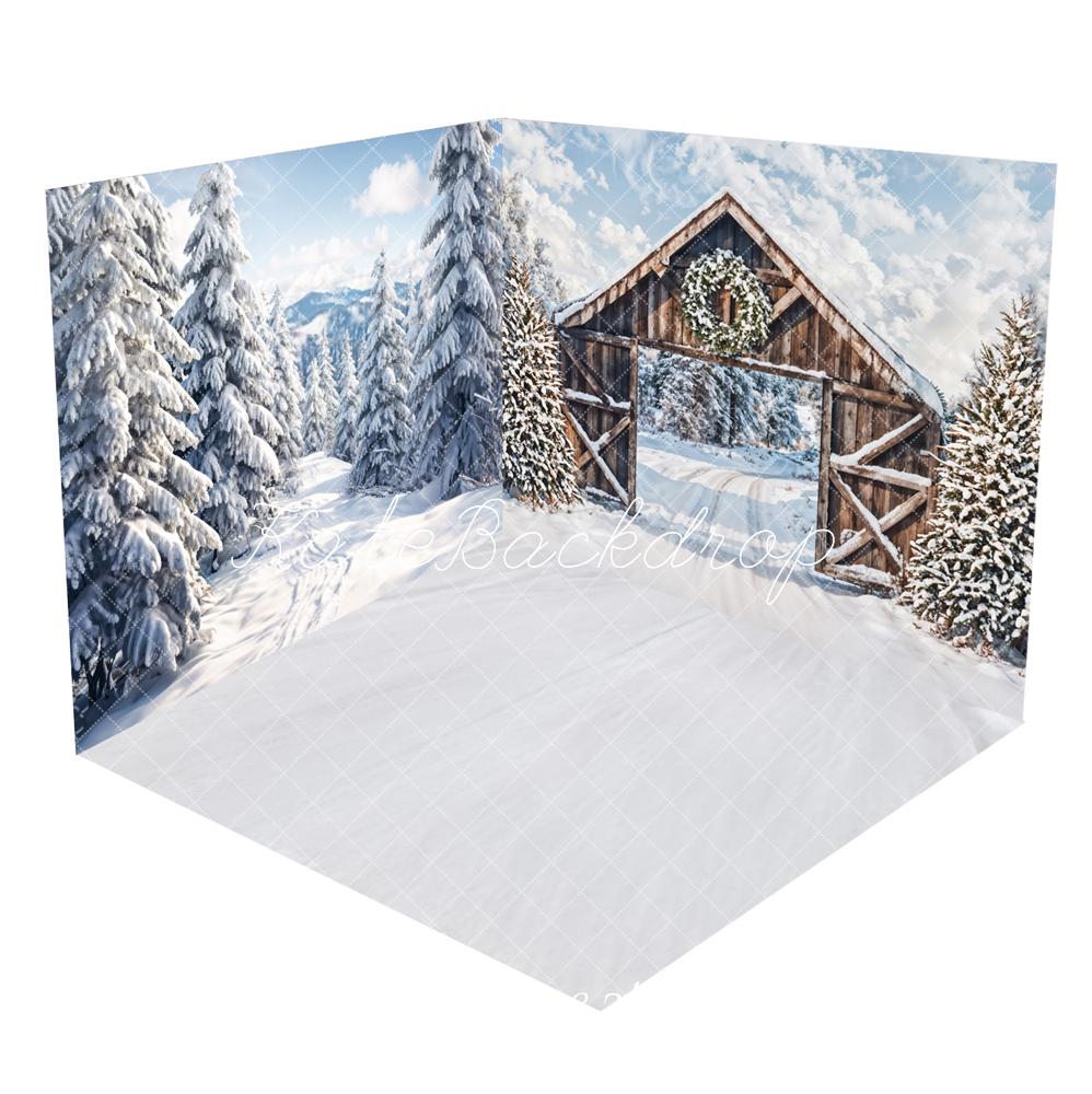Kate Winter Outdoor White Forest Snowland Room Set