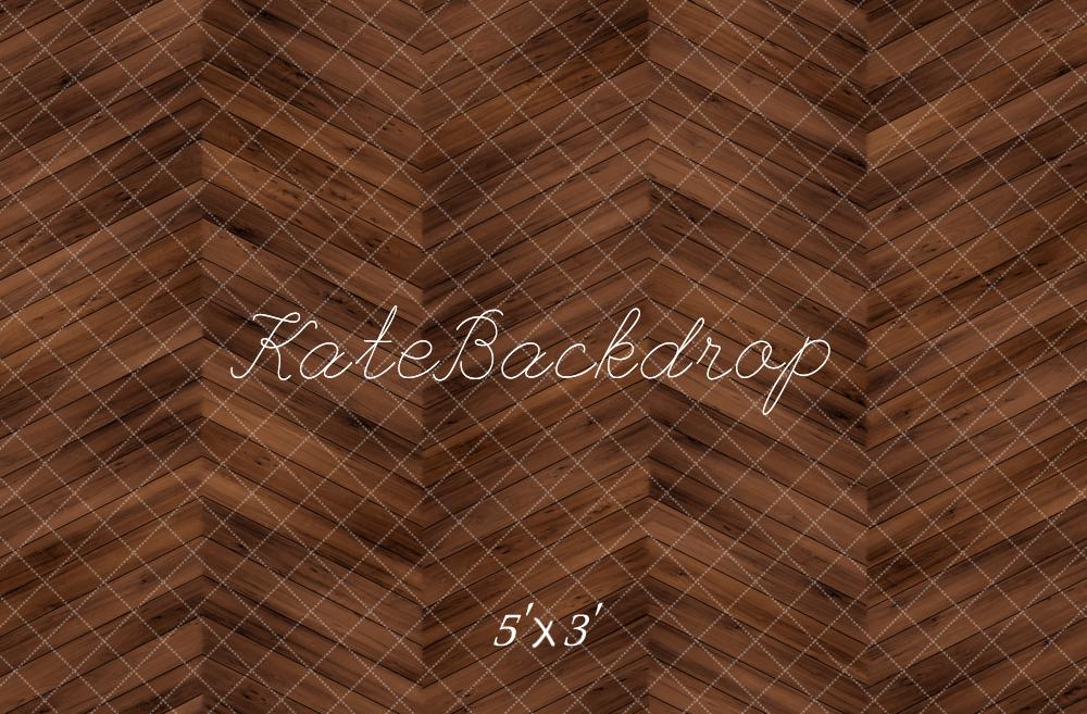 Kate Dark Brown Wood Floor Backdrop Designed by Kate Image