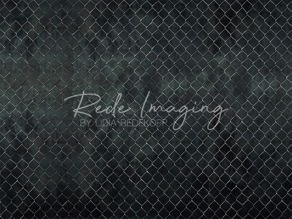 Kate Retro Black Solid Wire Fence Backdrop Designed by Lidia Redekopp