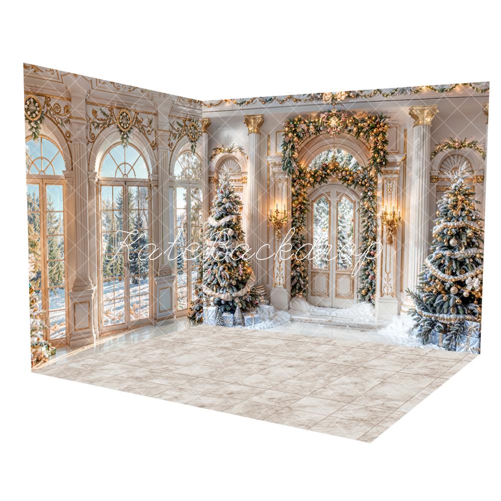 Winter Kerst White Retro Grand Palace Room Set