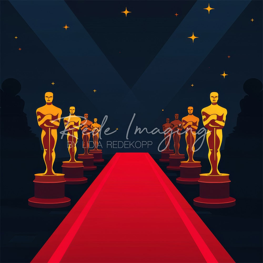 Kate Retro Movie Red Carpet Stage Backdrop Designed by Lidia Redekopp