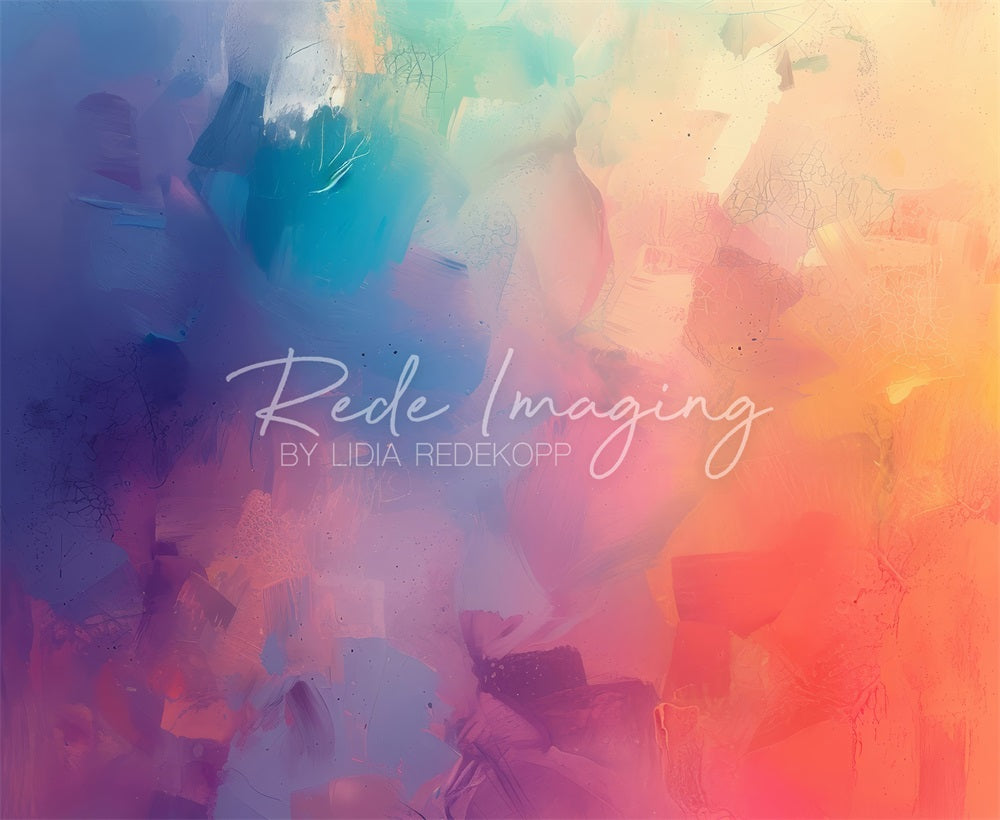 TEST Kate Fine Art Colorful Pastel Painting Backdrop Designed by Lidia Redekopp