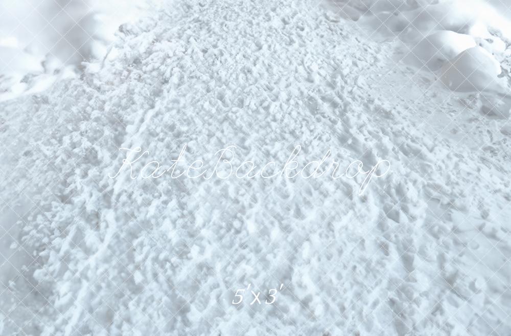 Sfondo della stuoia bianca della neve invernale progettato dall'immagine di Kate