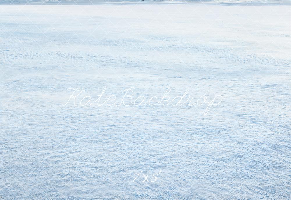 Inverno Bianco Fondale Neve su Pavimento Realizzato da Immagine di Kate