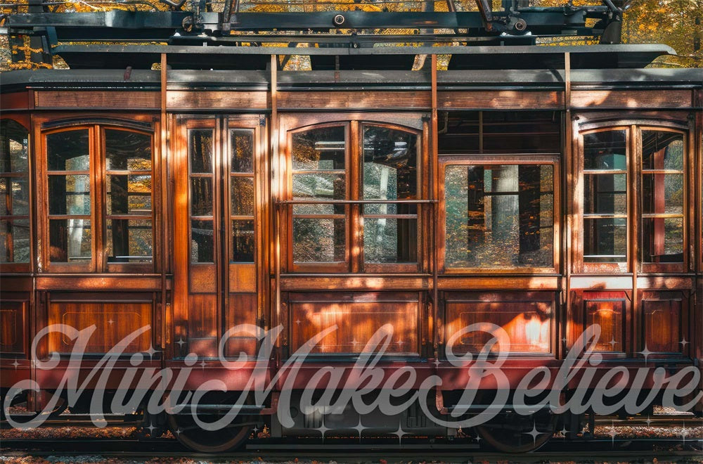 Bosco autunnale scuro trolley marrone progettato da Mini MakeBelieve