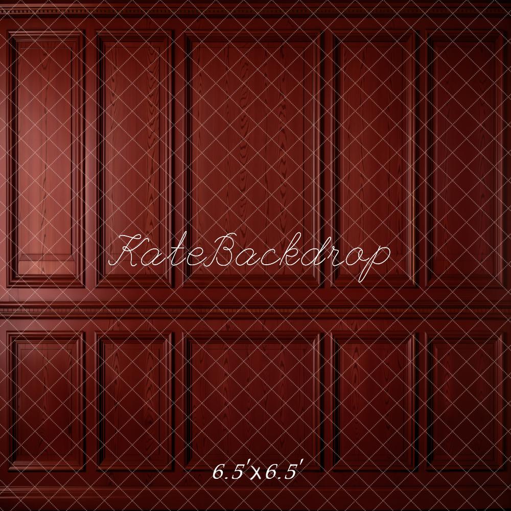 Kate Dark Red Vintage Wall Backdrop Designed by Emetselch