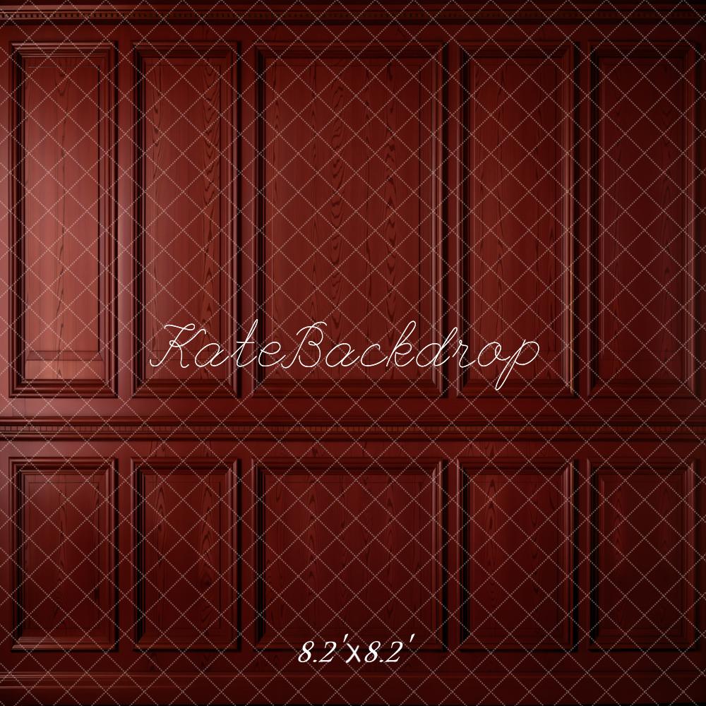 Kate Dark Red Vintage Wall Backdrop Designed by Emetselch