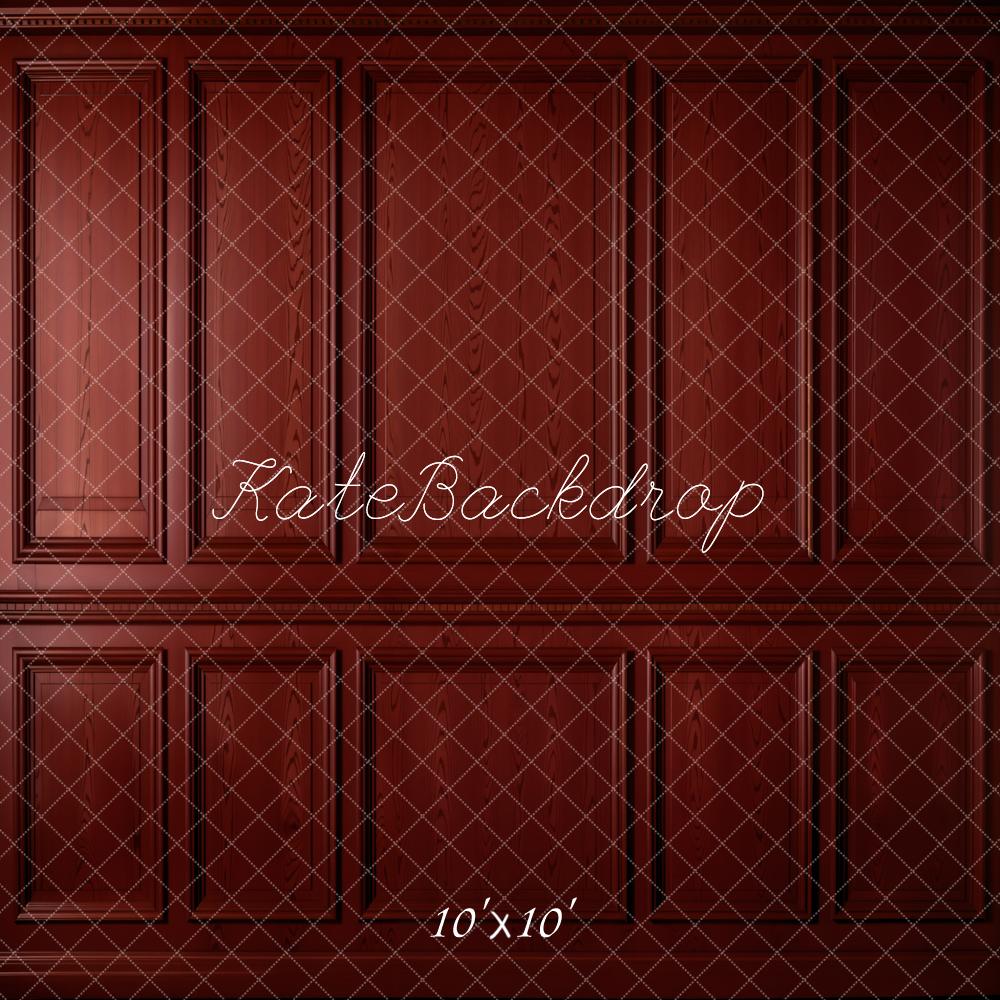 Kate Dark Red Vintage Wall Backdrop Designed by Emetselch