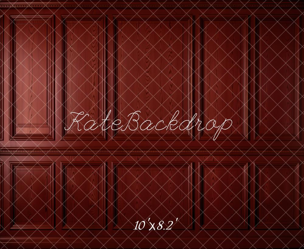 Kate Dark Red Vintage Wall Backdrop Designed by Emetselch