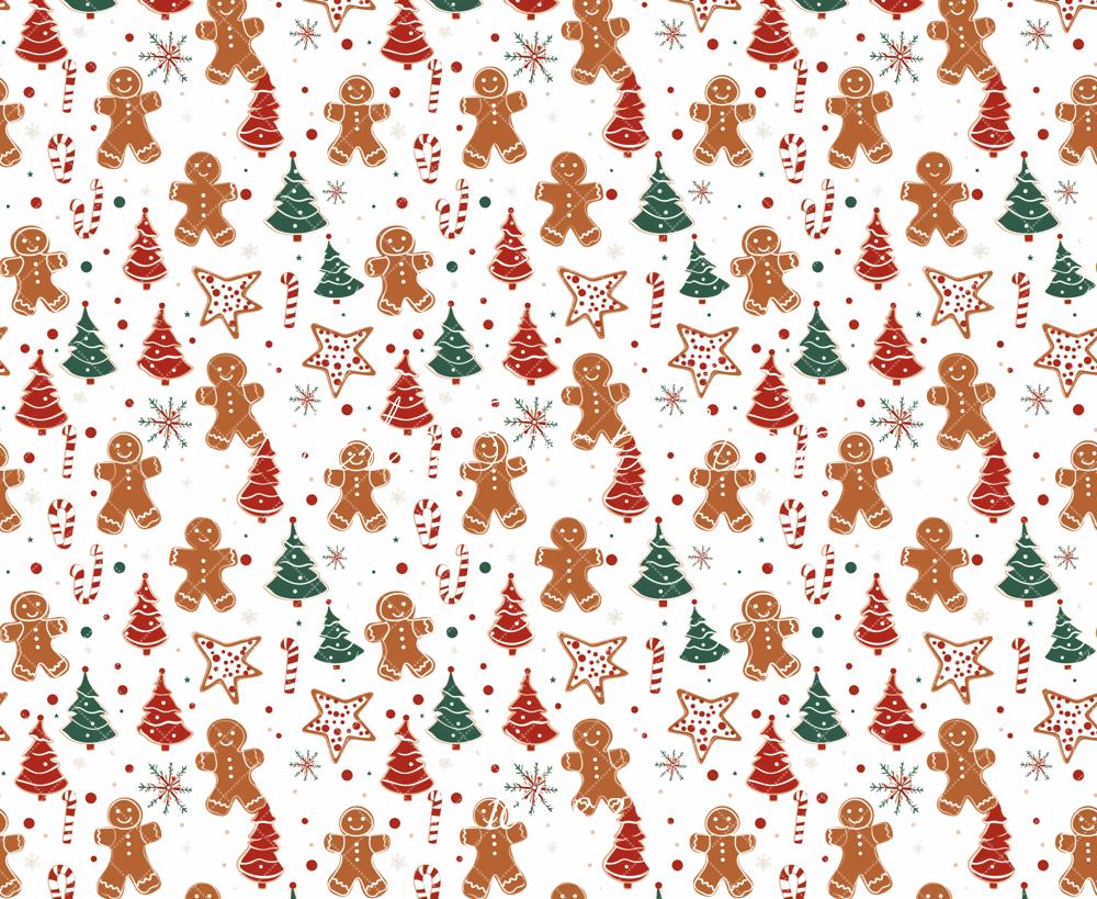 Kate Christmas Tree Gingerbread Cookie Gift Backdrop Designed by Chain Photography