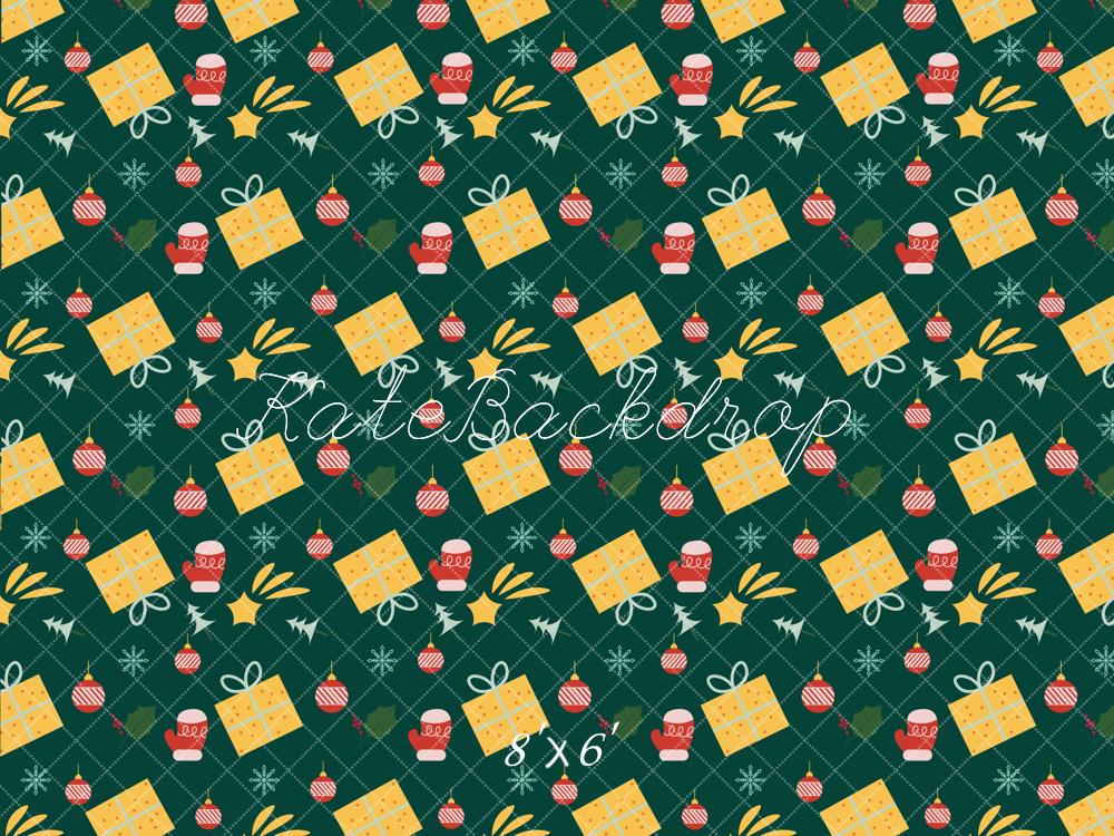 Kate Christmas Colorful Gift Wrap Style Backdrop Designed by Chain Photography