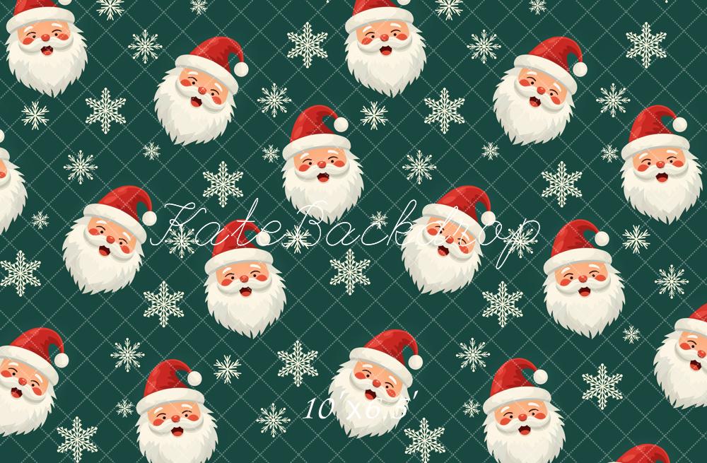 Natale. Sfondo Regalo Fiocco Neve Babbo Natale Disegnato da Chain Photography