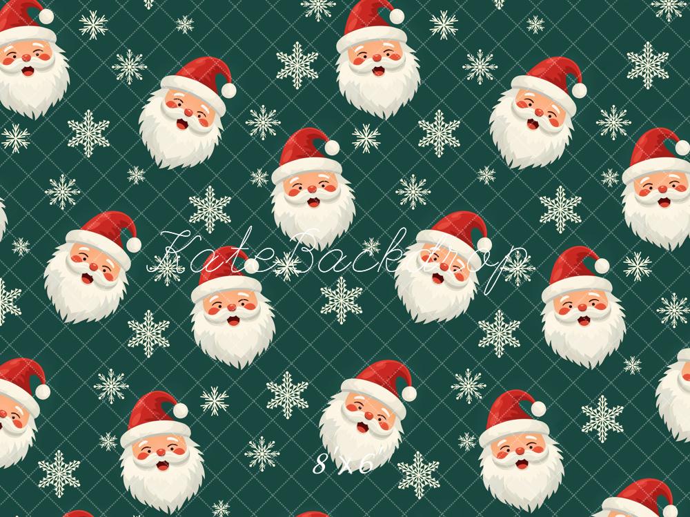 Kate Christmas Santa Snowflake Gift Backdrop Designed by Chain Photography