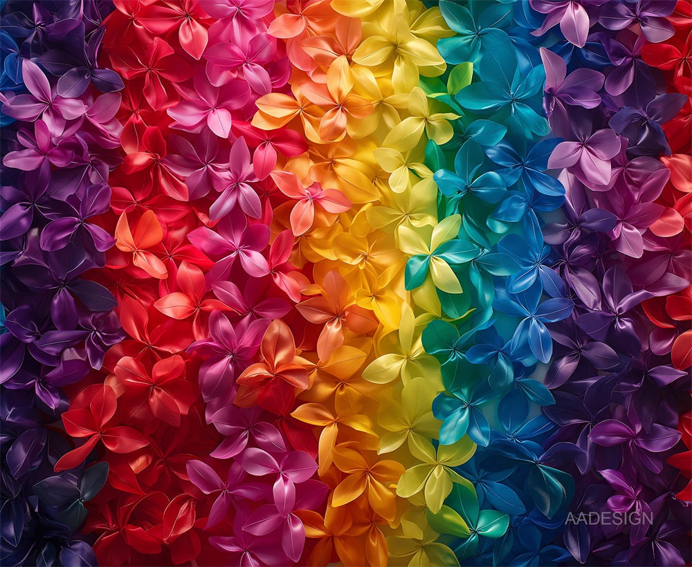 Kate Fine Art Rainbow Flower Backdrop for Photography Designed by AADESIGN