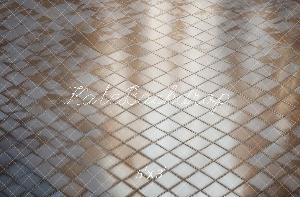 TEST Kate Retro Silver Plaid Floor Backdrop Designed by Kate Image