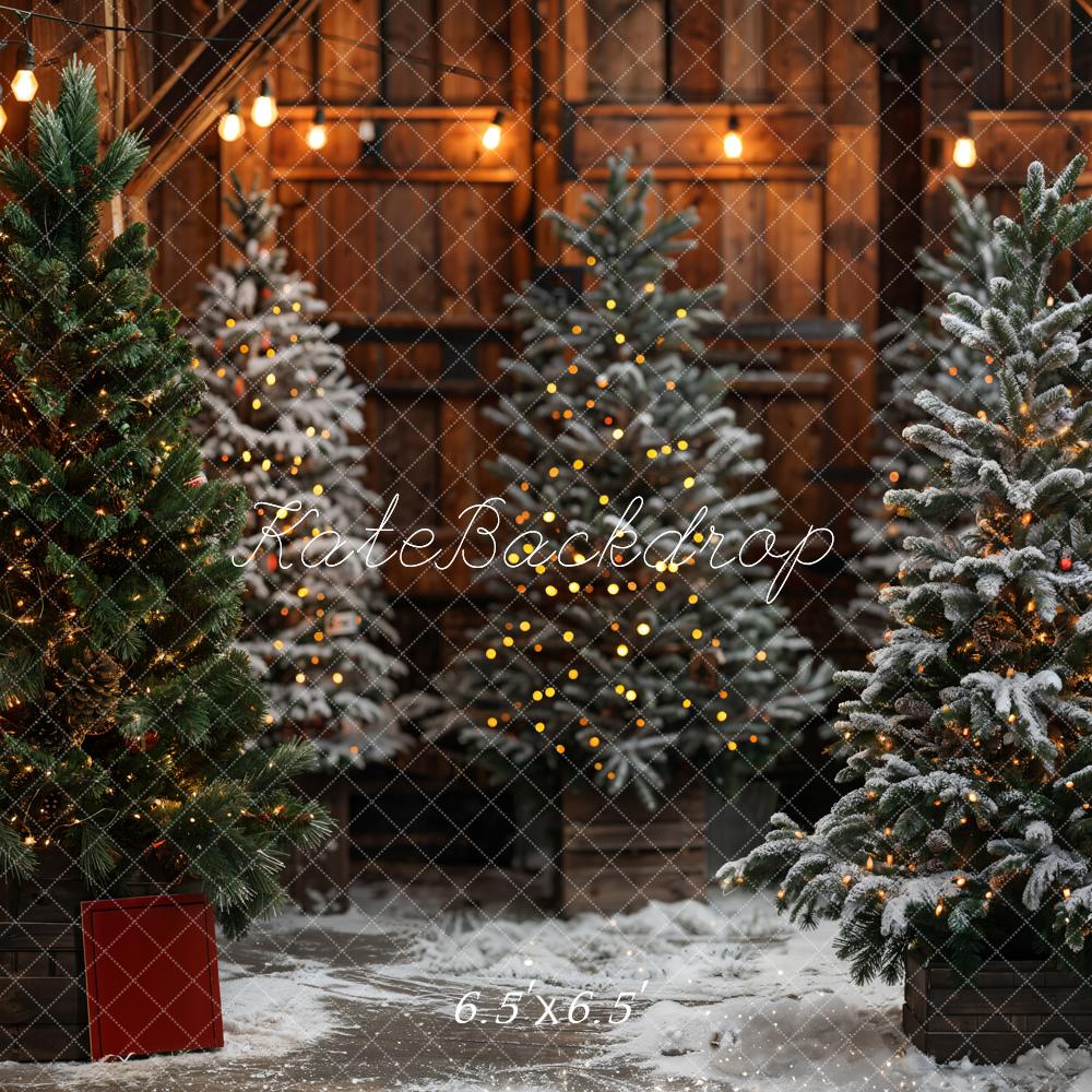 Sfondo del negozio di alberi di Natale verde progettato da Emetselch