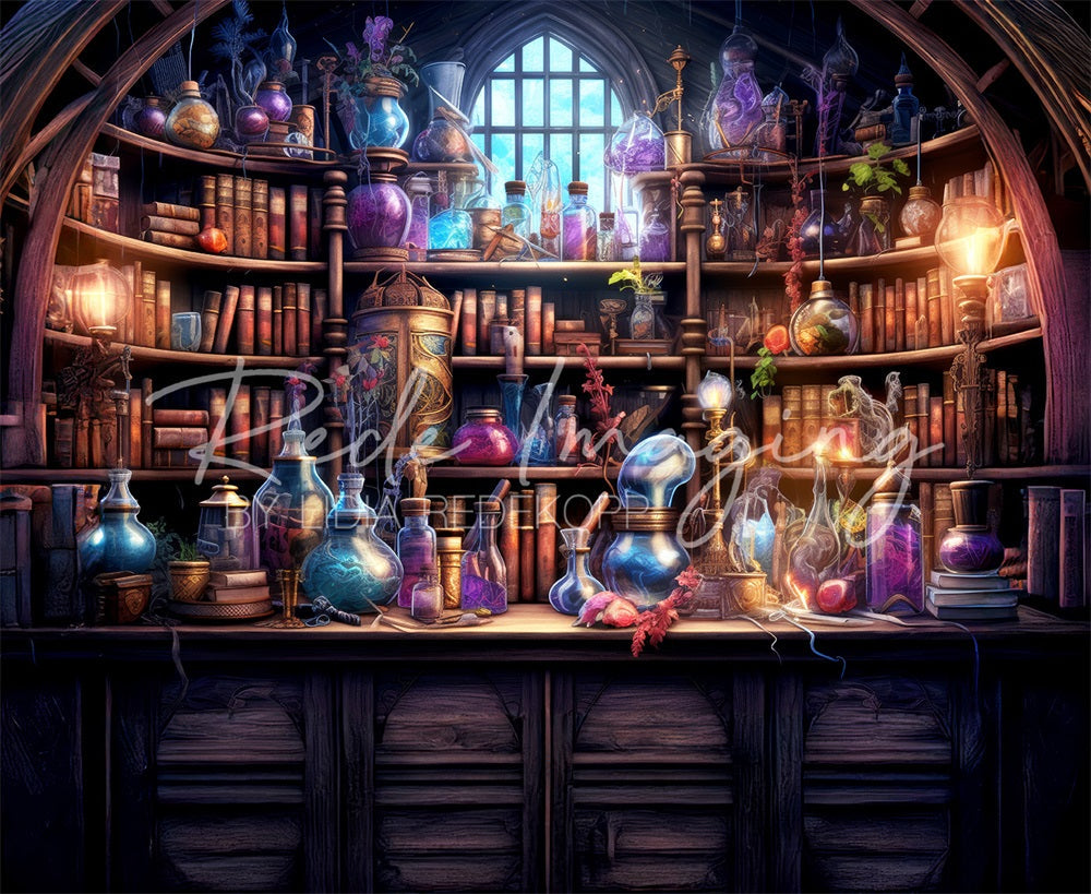 TEST Kate Halloween Witch Potion Kitchen Backdrop Designed by Lidia Redekopp
