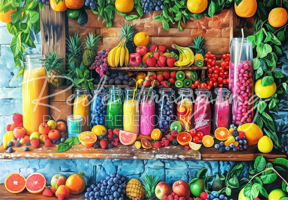 TEST Kate Summer Colorful Fruit Shop Backdrop Designed by Lidia Redekopp
