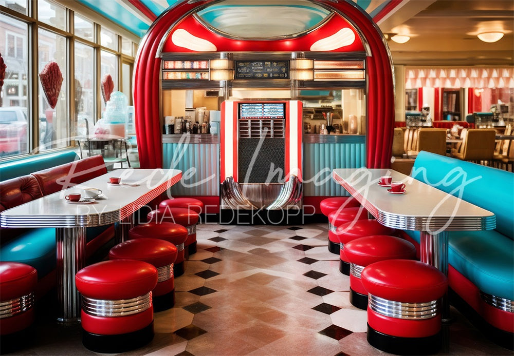 Retro Diner Backdrop Progettato da Lidia Redekopp