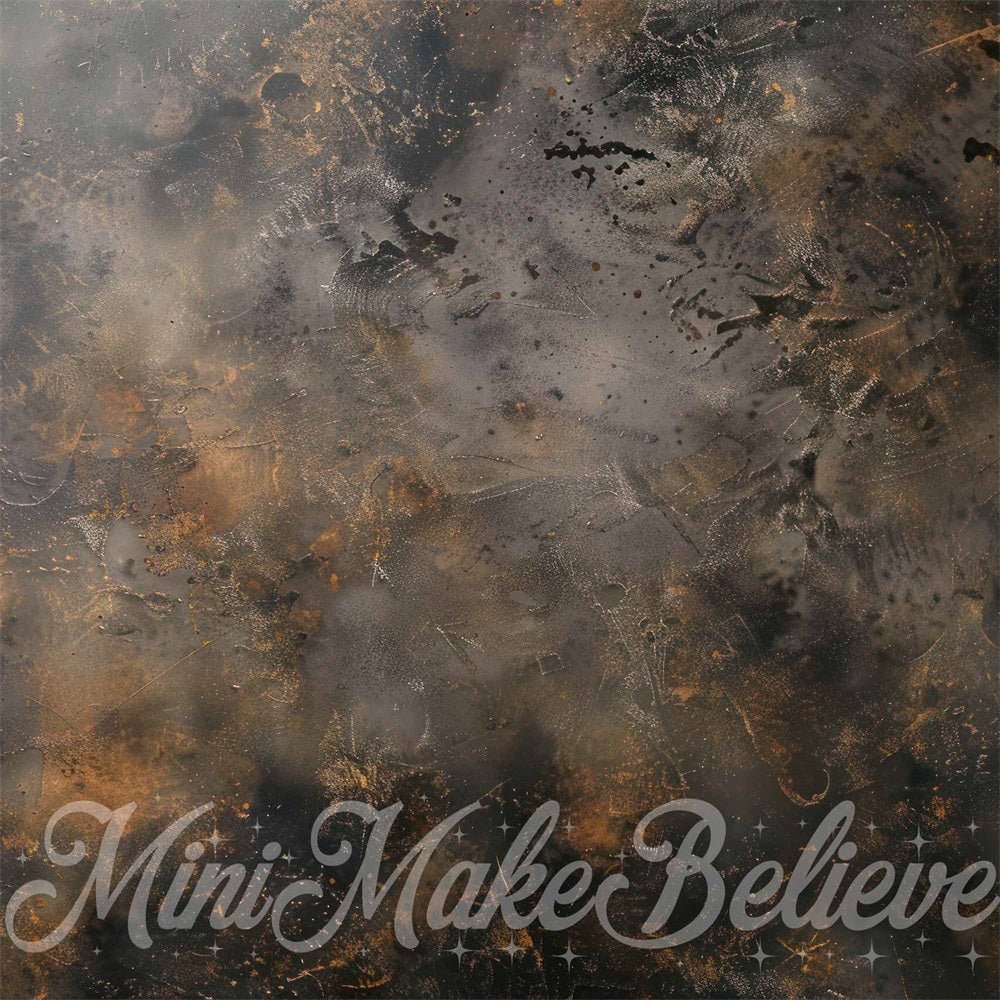 Kate Black Brown Abstract Texture Floor Backdrop Designed by Mini MakeBelieve