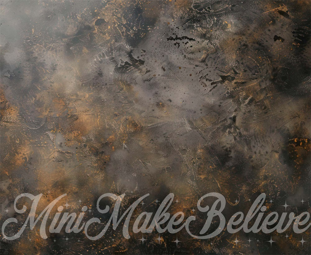 Kate Black Brown Abstract Texture Floor Backdrop Designed by Mini MakeBelieve