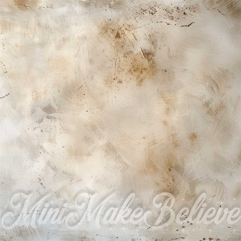Kate White Brown Abstract Texture Floor Backdrop Designed by Mini MakeBelieve