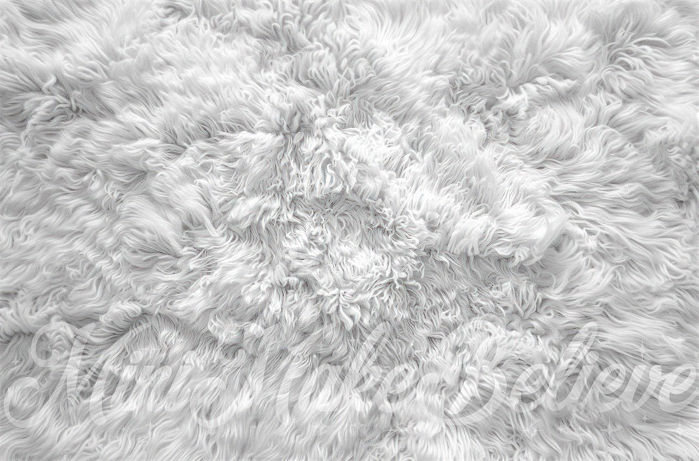 Witte shag tapijt vloerachtergrond ontworpen door Mini MakeBelieve