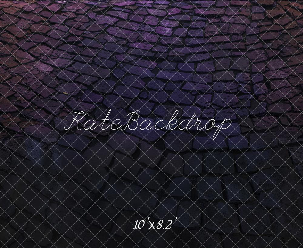 Kate Dark Purple Brick Road Floor Backdrop Designed by Kate Image