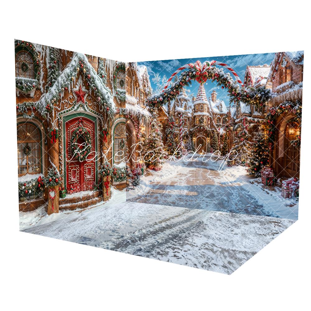 Kate Christmas Outdoor Gingerbread Town Street Room Set