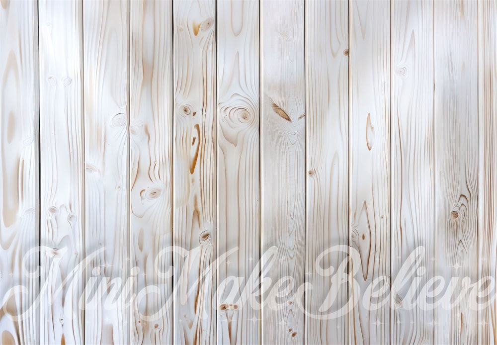 Tapete de suelo de madera blanca diseñado por Mini MakeBelieve