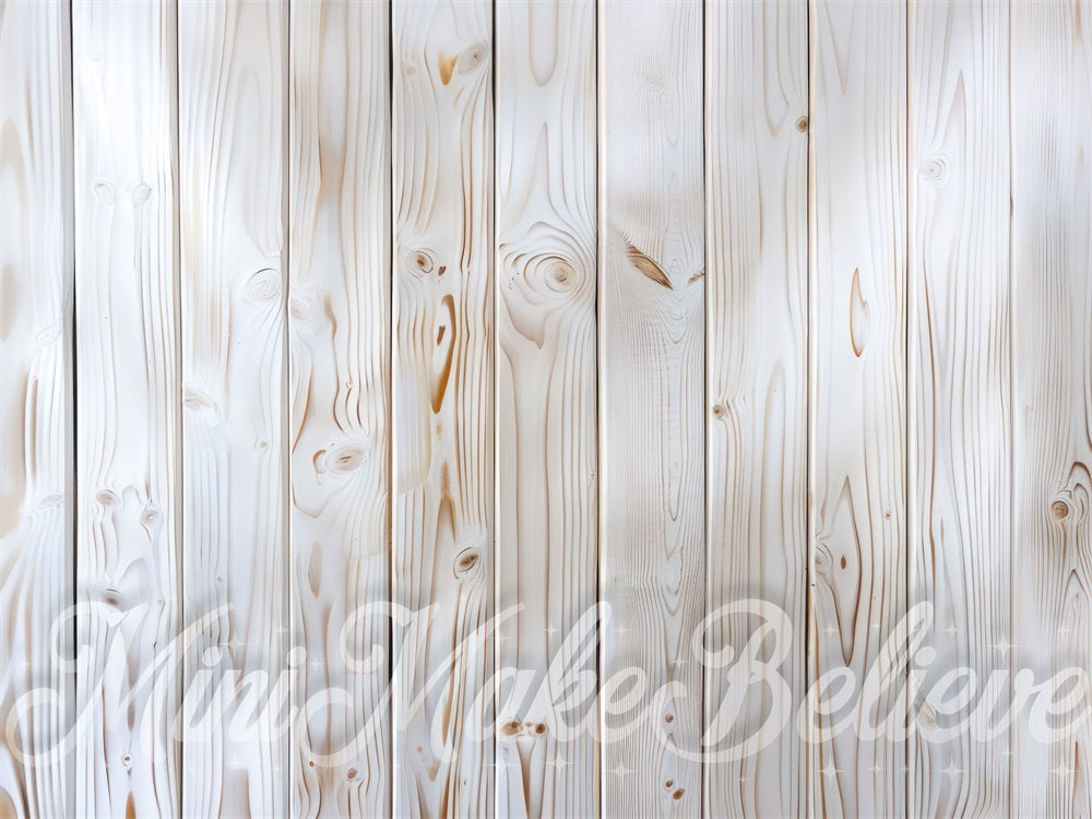 Tapete de suelo de madera blanca diseñado por Mini MakeBelieve