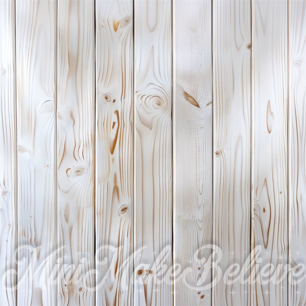 Tapete de suelo de madera blanca diseñado por Mini MakeBelieve