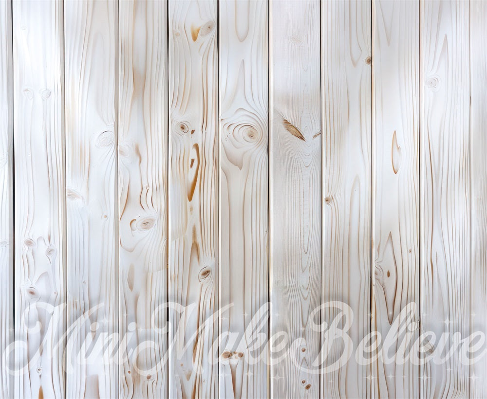 Tapete de suelo de madera blanca diseñado por Mini MakeBelieve