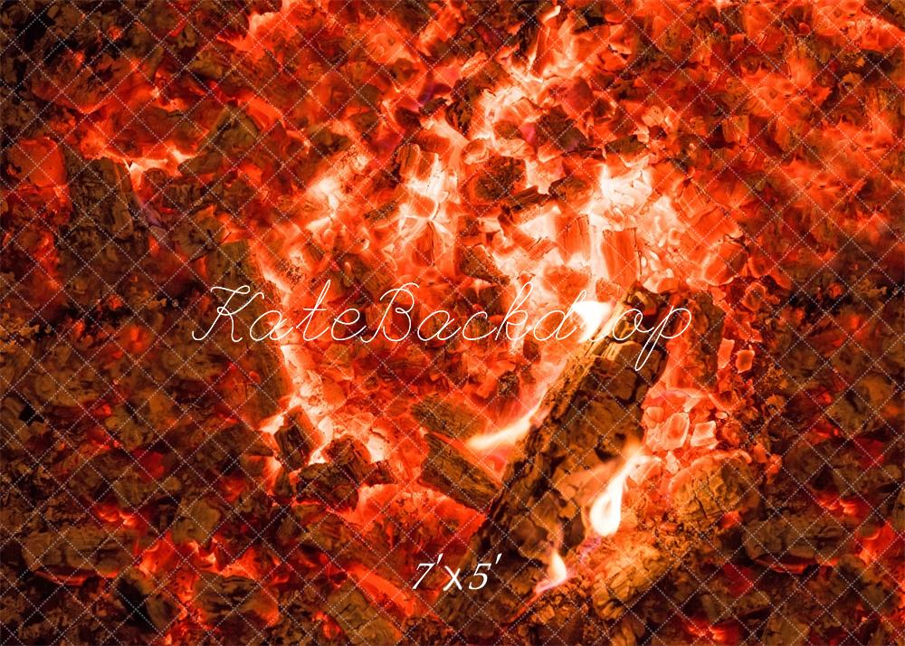 Kate Red Fire Firewood Backdrop Designed By Michele Ernst Photography