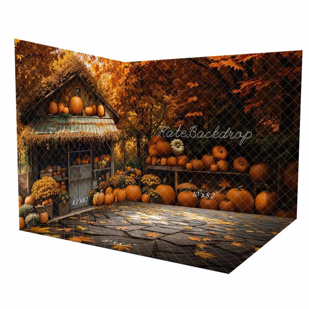 TEST Kate Fall Pumpkin Barn Maple Room Set