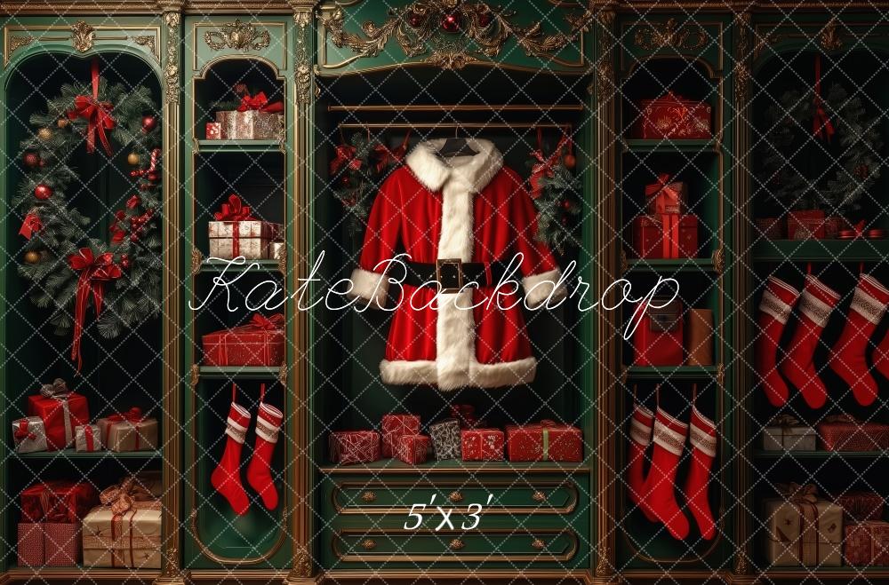 Kate Christmas Santa Coat Cabinet Backdrop Designed by Patty Roberts