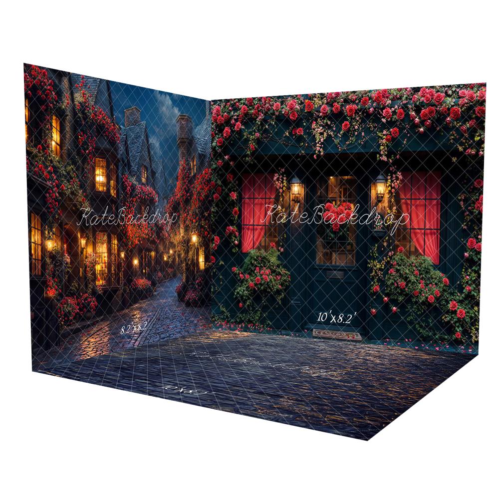 Kate Romantic Floral Village Night Room Set