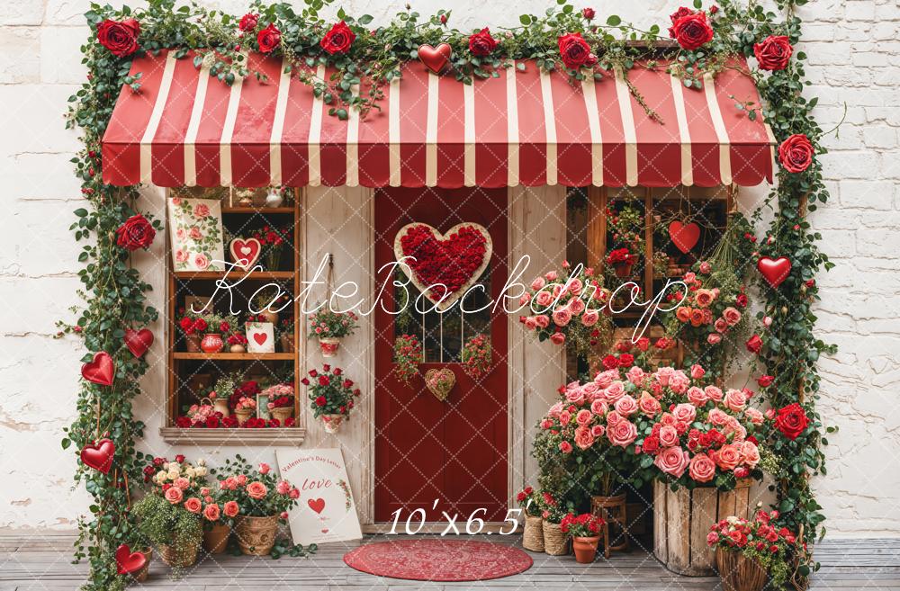 Kate Valentine's Day Flower Shop Backdrop Designed by Emetselch