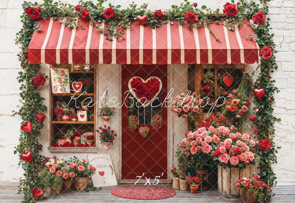 Kate Valentine's Day Flower Shop Backdrop Designed by Emetselch