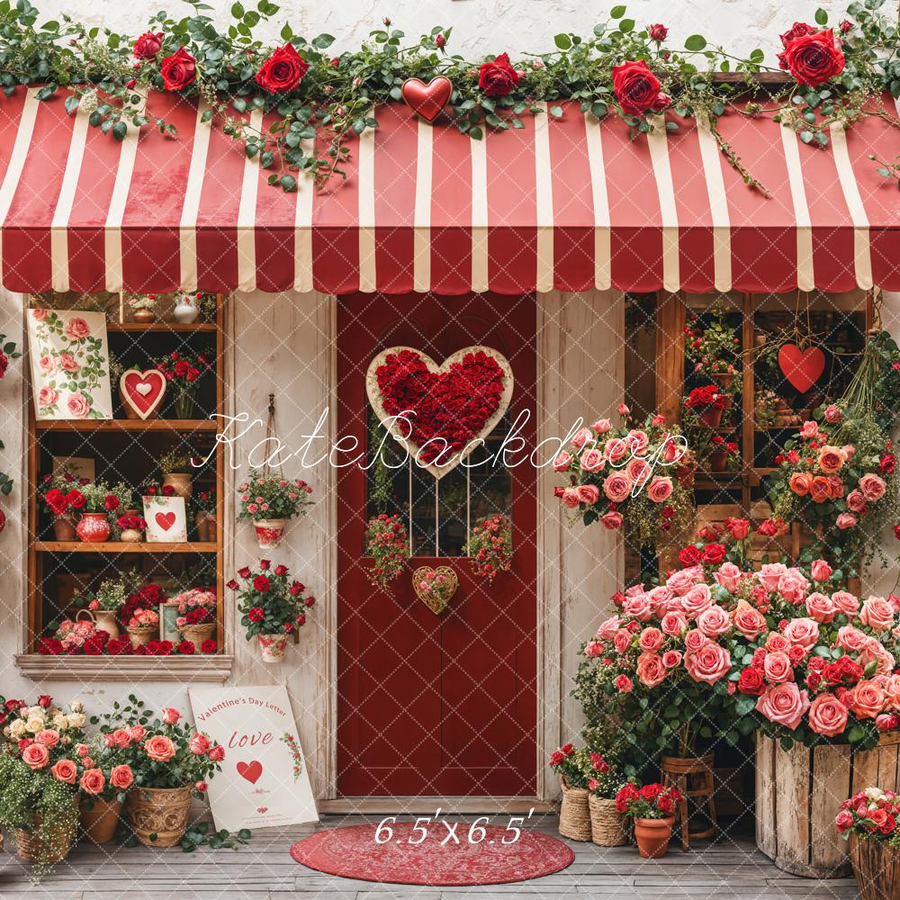 Kate Valentine's Day Flower Shop Backdrop Designed by Emetselch