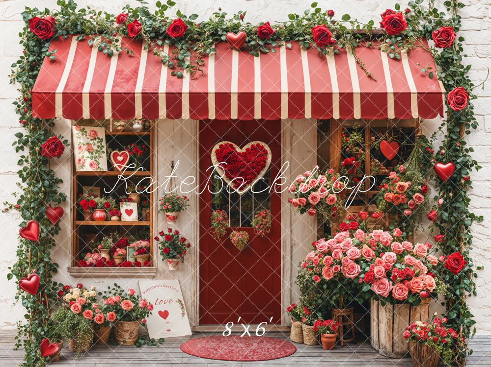 Kate Valentine's Day Flower Shop Backdrop Designed by Emetselch