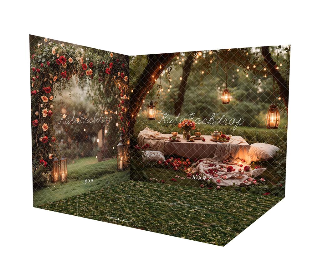 Lightning Deal #1 Kate Valentine Spring Romantic Garden Picnic Room Set