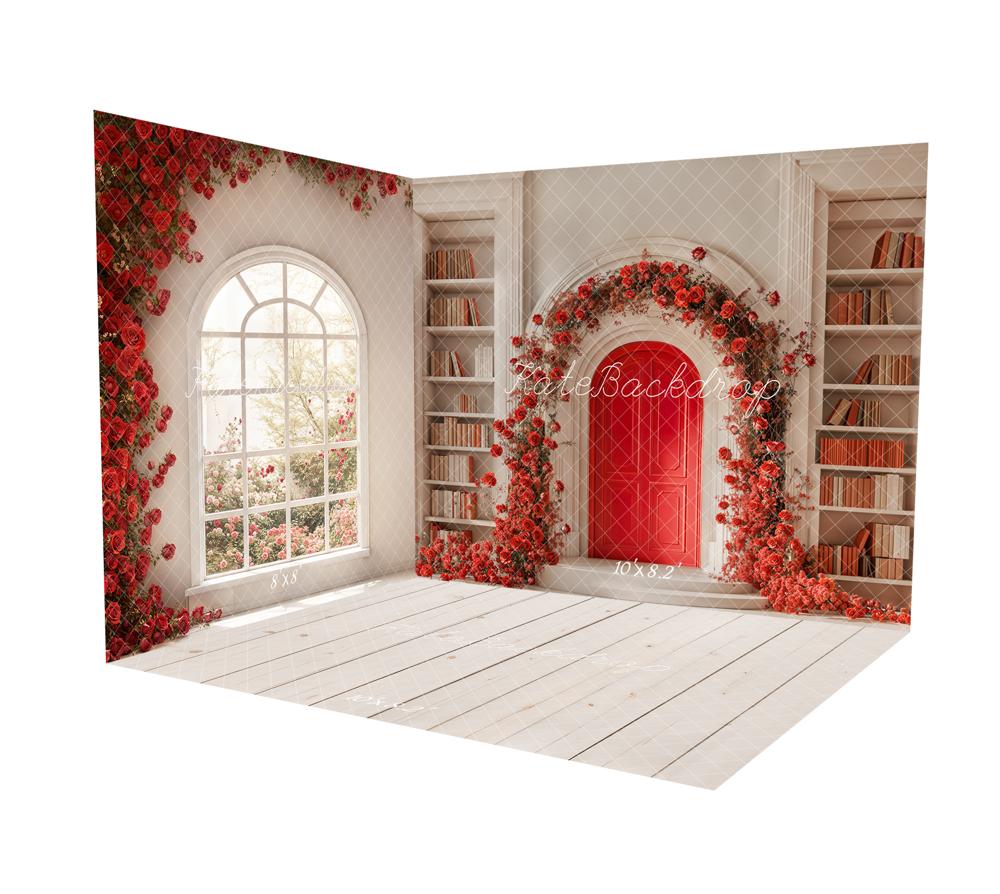 Kate Valentine's Day Rose Arch Bookshelf Room Set